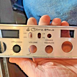 FRONT FACEPLATE, NICE SHAPE, FOR THE Cobra 21 XLR Mobile CB Radio (NOT THE RADIO
