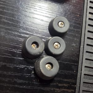 nice set of four rubber feet for the bottom of a midland 863b (and others)