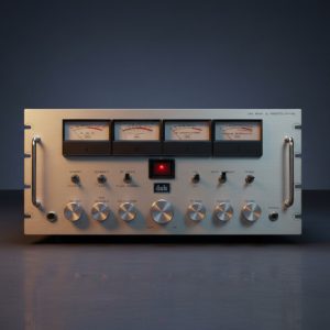 FRONT SILVER FACEPLATE (CLEAN NO KNOBS METERS ETC) FOR DAK IX CB RADIO