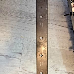ORIGINAL LOWER FRONT PANEL (METAL) BROWNING R-27 CB RADIO