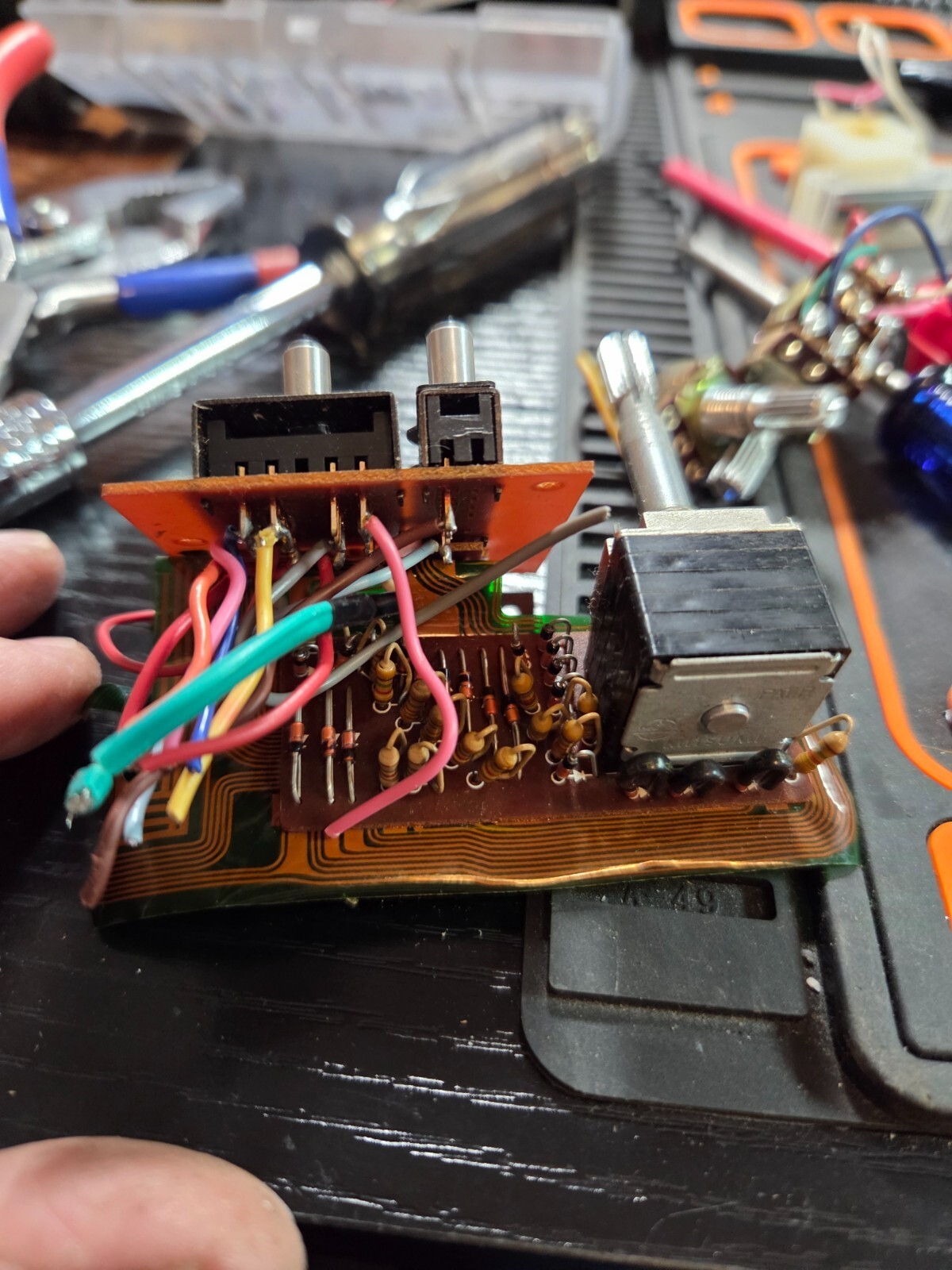 Realistic TRC-422 Channel Selector LED Display & Switch Board Assembly