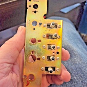 Cobra 29 WX NW ST Sound Tracker METAL BACKPLATE W/ SWITCHES ONLY (NOT THE RADIO)