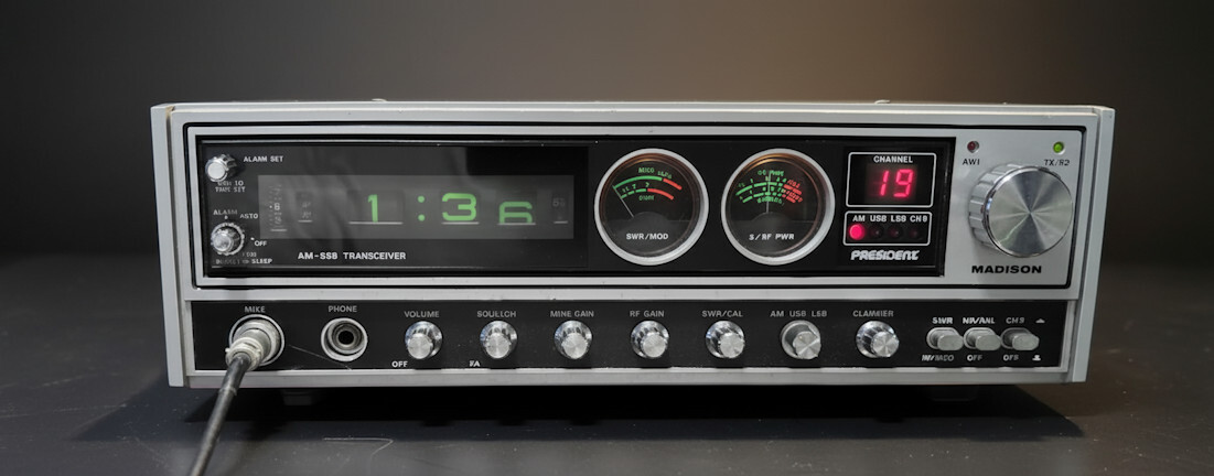 WORKING PRESIDENT MADISON 40 CHANNEL AM/USB/LSB CB RADIO