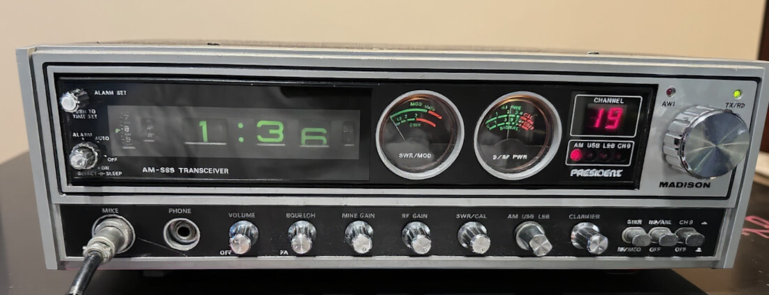 WORKING PRESIDENT MADISON 40 CHANNEL AM/USB/LSB CB RADIO - Image 2